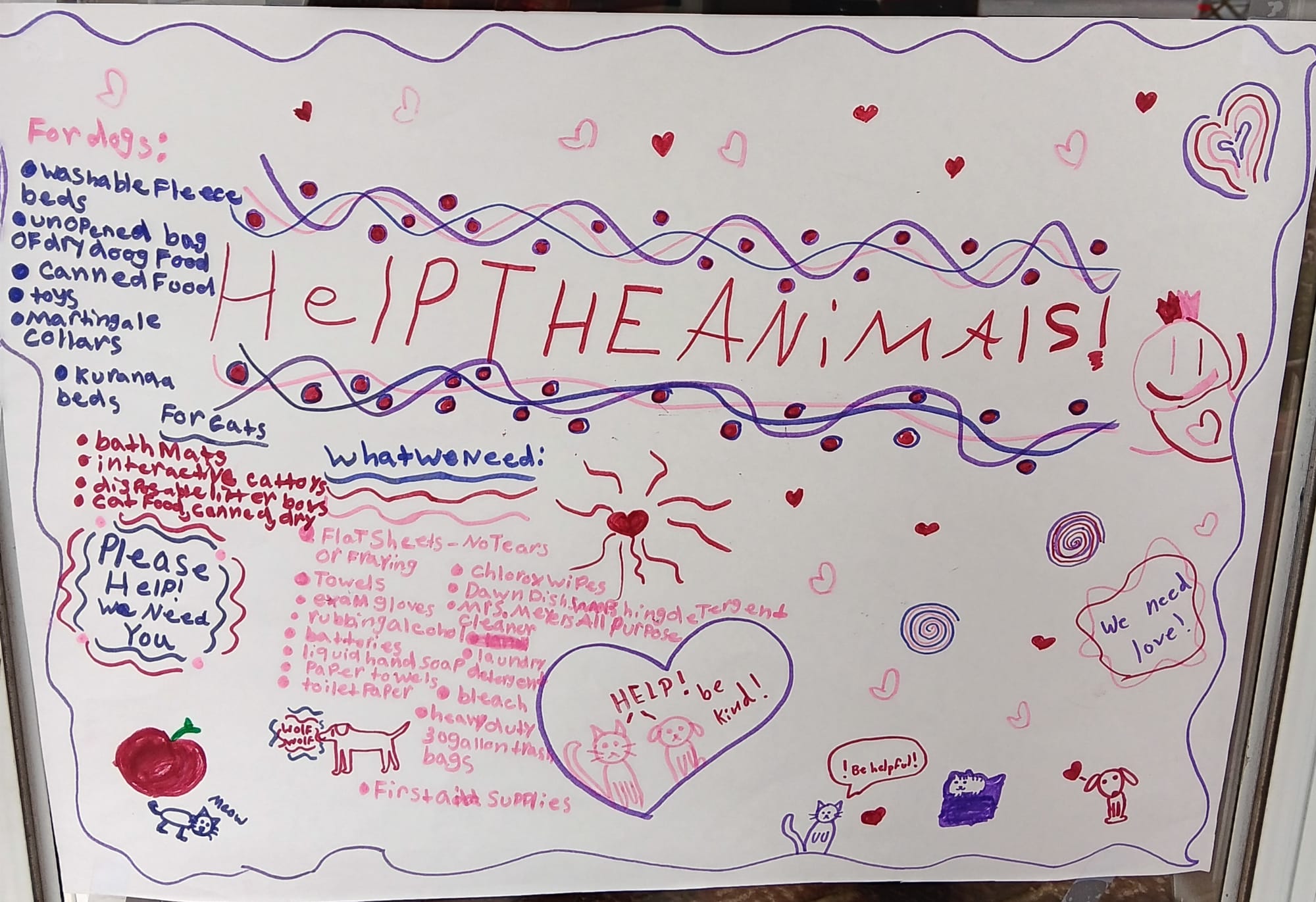 Donations to the Humane Society