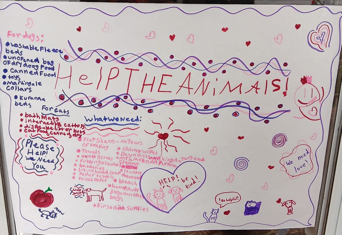 Donations to the Humane Society